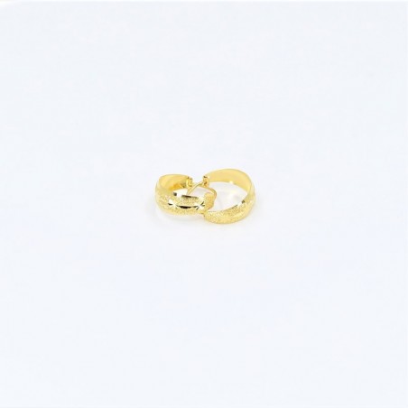 Small Crescent Shaped Hoop Earrings - 1