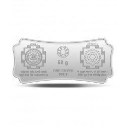 50 grams Ganesh Lakshmi Silver Bar
