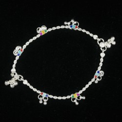 Baby Anklets with Colour Charms - 2