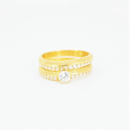 22ct Bridal Ring Set - DMS-R56 - 1