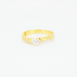 22ct Bridal Ring Set - DMS-R56 - 5