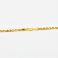 Diamond Cut Hollow Rope Chain - DMS-4-C45 - 5