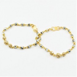 Pair of Black and Gold Bead...