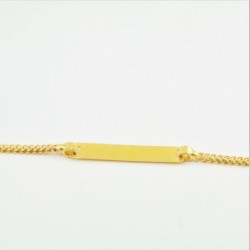 Flat Chain ID Style Bracelet for Kids - DMS-C14-B28 - 2