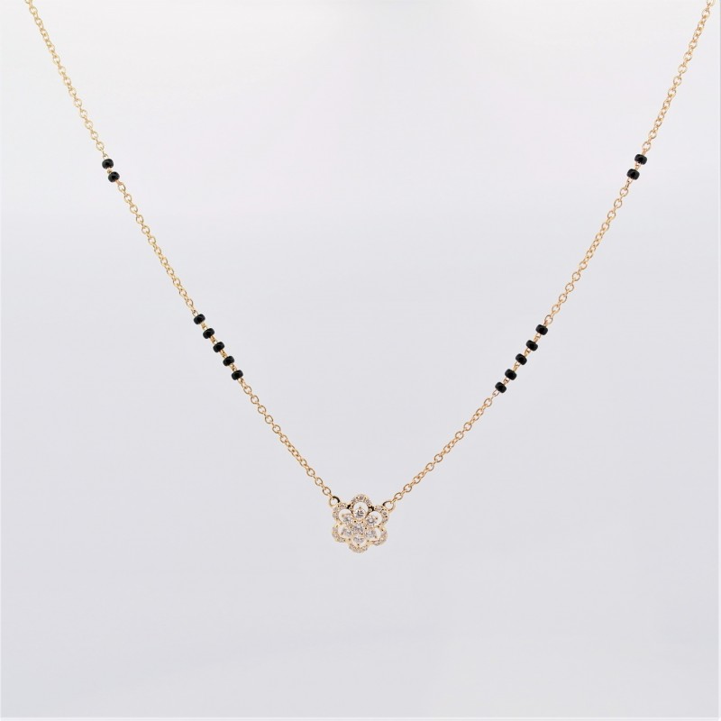 Diamond Mangalsutra Necklace - TZ4756 - 1