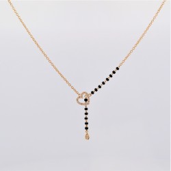 Heart Shaped Diamond Mangalsutra Necklace - TZ4754 - 1