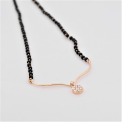 Delicate Diamond Mangalsutra Necklace - TZ4760 - 4