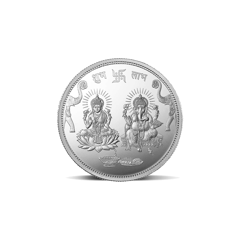 20 grams Ganesh Lakshmi Silver Coin - 2