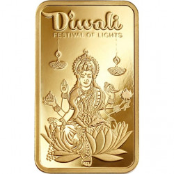 Diwali 5 Gram Lakshmi Gold Bar - 3