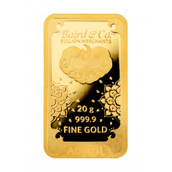 20 Gram Lakshmi Gold Bar Baird & CO - 3