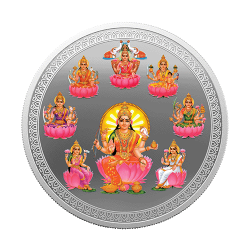 50 gm Ashta Lakshmi Silver Coin of 999.9 - 1