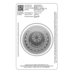 50 gm Ashta Lakshmi Silver Coin of 999.9 - 4