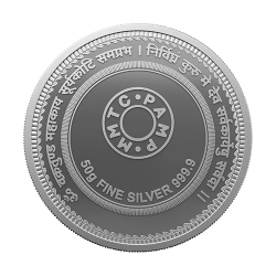 50 gm Lord Ganesha Silver Coin of 999.9 - 2