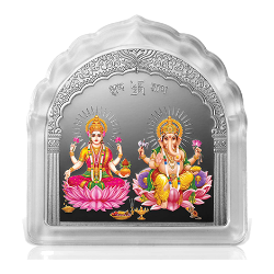 Ganesh & Laxmi SUKH SAMRIDHI SILVER (999.9) 50 G SILVER BAR - 1