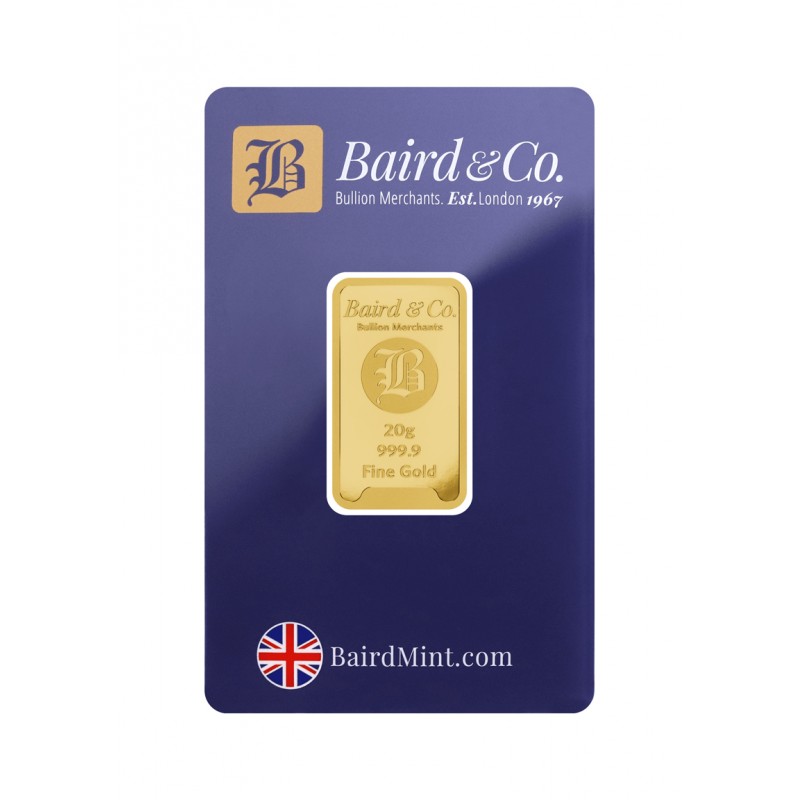 20 gram Baird and Co. Bullion Bar - 1