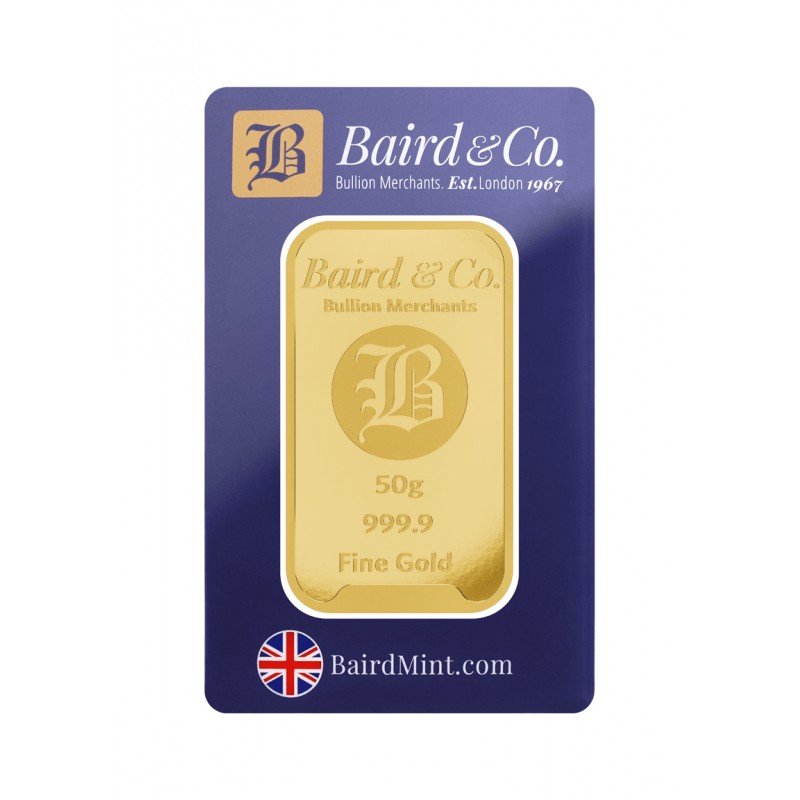 50 gram Baird and Co. Bullion Bar - 1