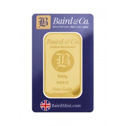 100 gram Baird and Co. Bullion Bar - 1