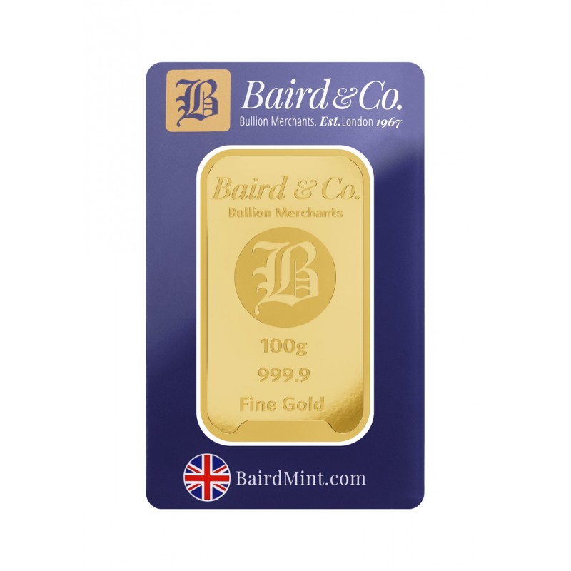 100 gram Baird and Co. Bullion Bar - 1