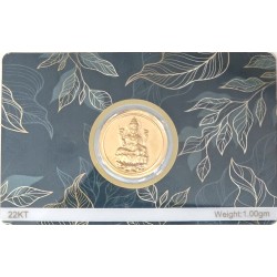 1g 22ct Gold Laxmi Coin