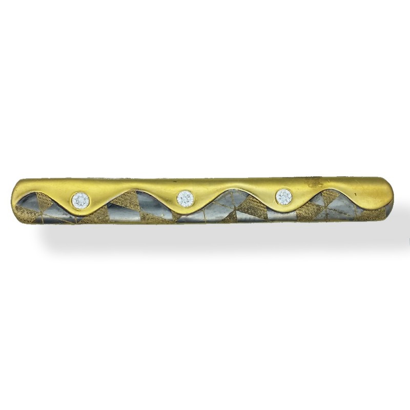 Modern 22ct Gold Tie Clip
