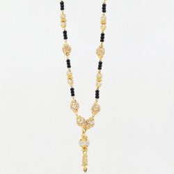 Mangalsutra with C/Z ball pendants