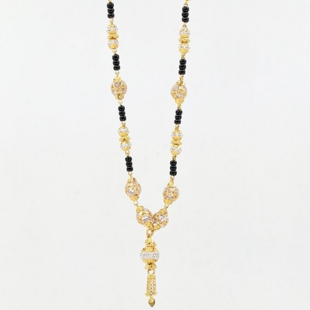 Mangalsutra with C/Z ball pendants