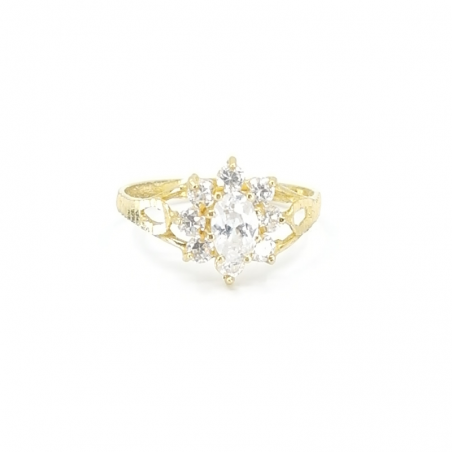 Ladies Oval-cut Stone Ring